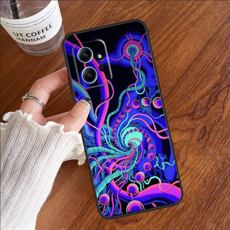 Colorful Psychedelic Art Case For Xiaomi Redmi 14C 13C 12C 10C Redmi Note 14 13 11 9 10 12 Pro 9S 10S 11S 12S Cover