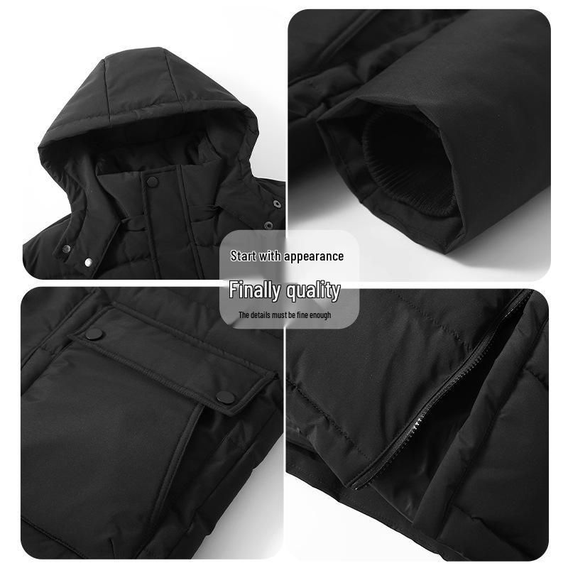 Unisex Long Cotton Sports Jacket with Velvet Lining for Students - Winter Training & Art Exam Outerwear