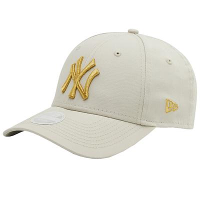New York Yankees Wmns Metallic Logo Cap, Womens Beige Cap