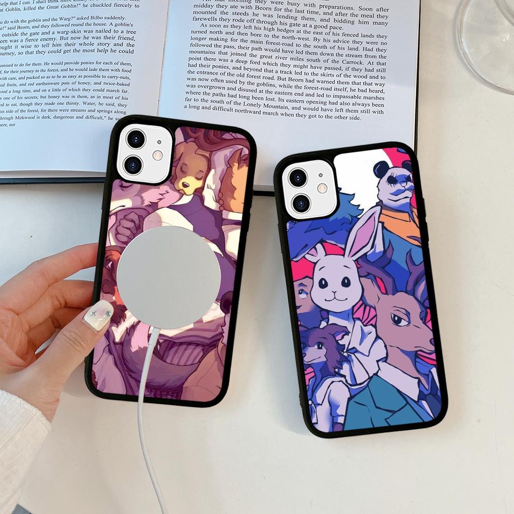 Classic Japanese Anime B-Beastars Phone Case Magnetic Case For IPhone 16 14 13 12 11 15 Pro Max Plus For Magsafe