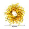 Couronne Artificielle Décorative Couronne de Porte de Printemps Couronne Florale Accrocheuse pour Intérieur Extérieur Mur Maison Célébrations