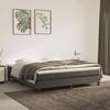 Maison Exclusive - Slatted Bed Base and Mattress Dark Grey 160x200cm Velvet
