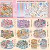 PET 3D Landscape Stickers 8/10 Scene 20 Sheets Large Style Visual Stacking Sticker Cartoon Town 5.0 6.0 7.0 Cabin Scene Stickers