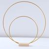 1Pc Metal Floral Hoop Garland Table Decoration for Wedding Centerpieces Holders Metal Wreath Flower Garland Home Decoration