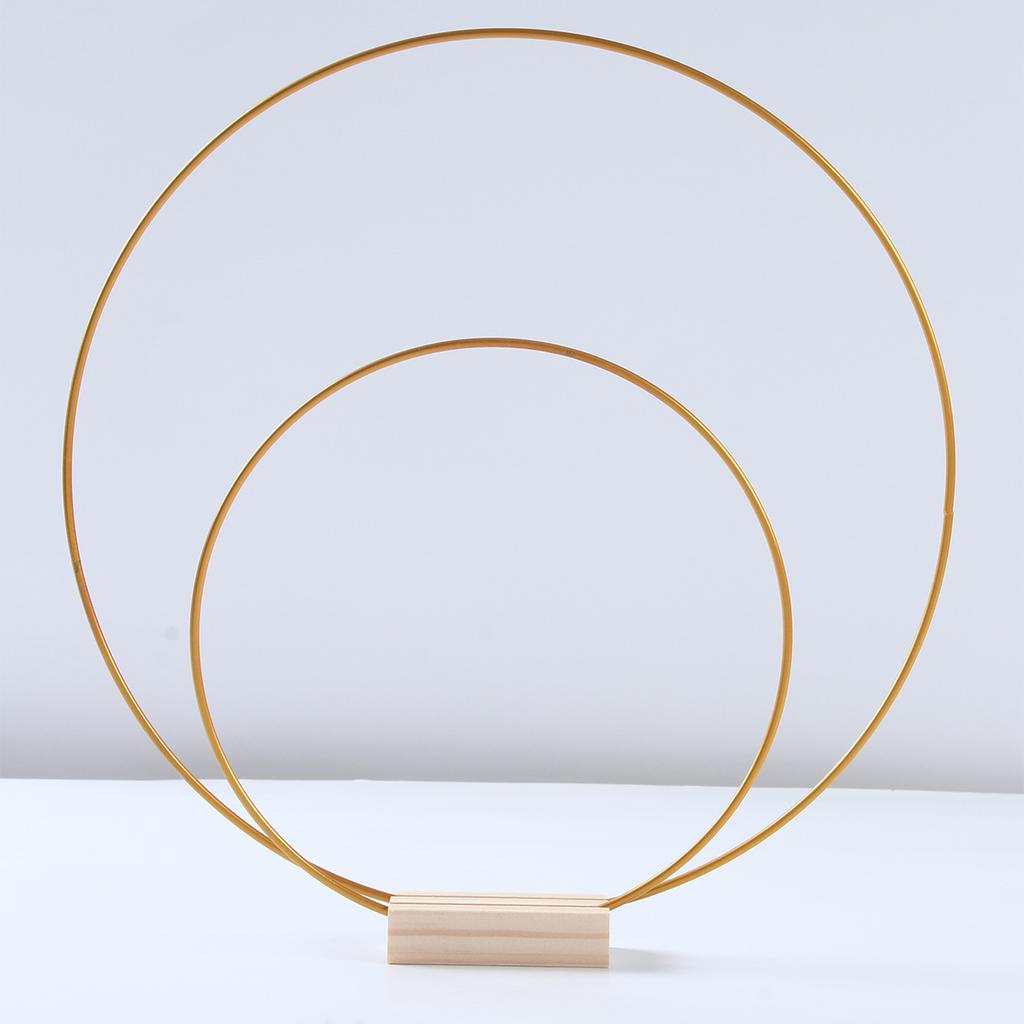 1Pc Metal Floral Hoop Garland Table Decoration for Wedding Centerpieces Holders Metal Wreath Flower Garland Home Decoration