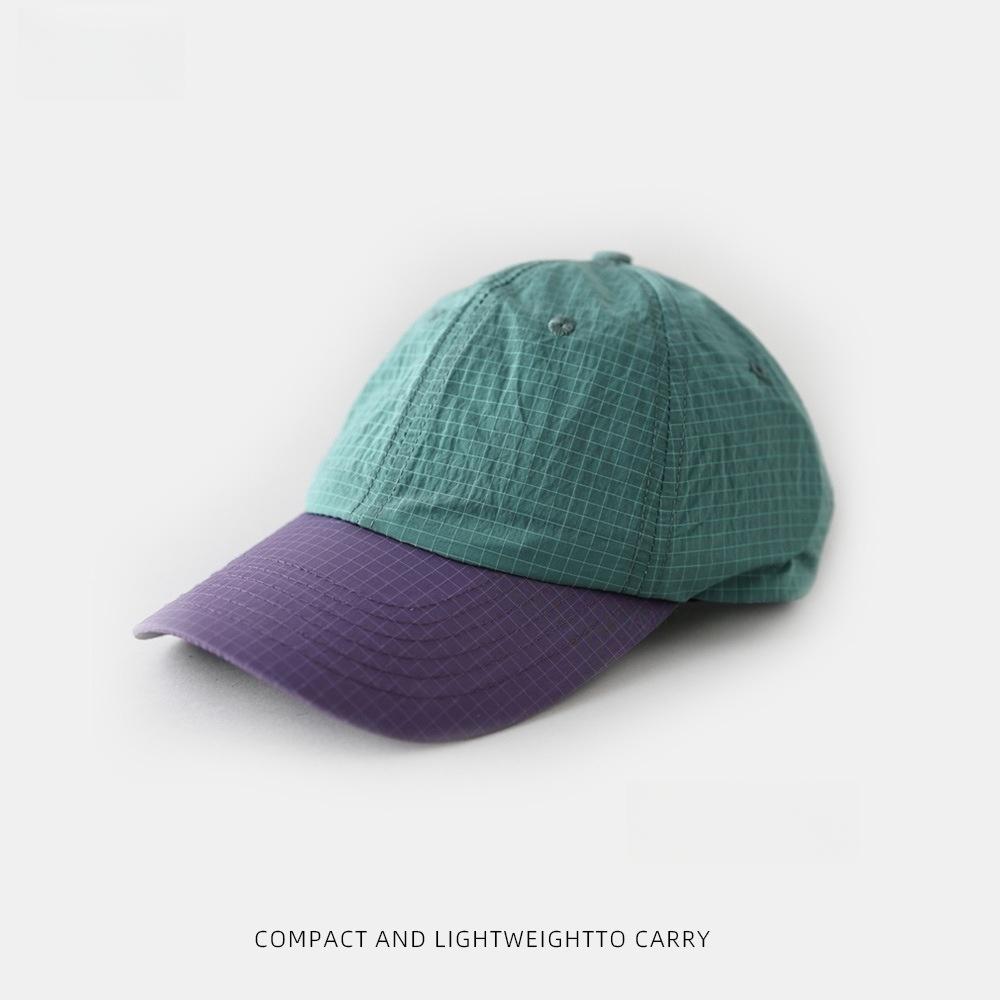 Lightweight Ripstop Baseball Cap Men Women Two-Tone Packable Outdoor Hiking Hat Quick Dry Sun Protection Sports Cap