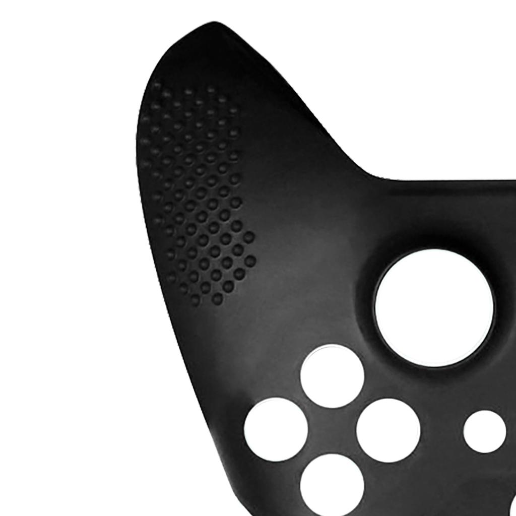 Gamepad Silicone Case Cover Slip Resistant Game Controller Protective Cover with Key Caps for XBOX ONE Slim Black