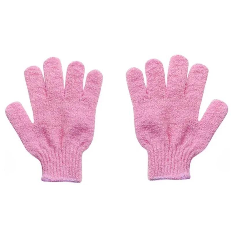 2Pcs/Pair Bath for Peeling Exfoliating Mitt Glove with Shower Scrub Gloves Resistance Body Massage Sponge Wash Skin Moisturizing