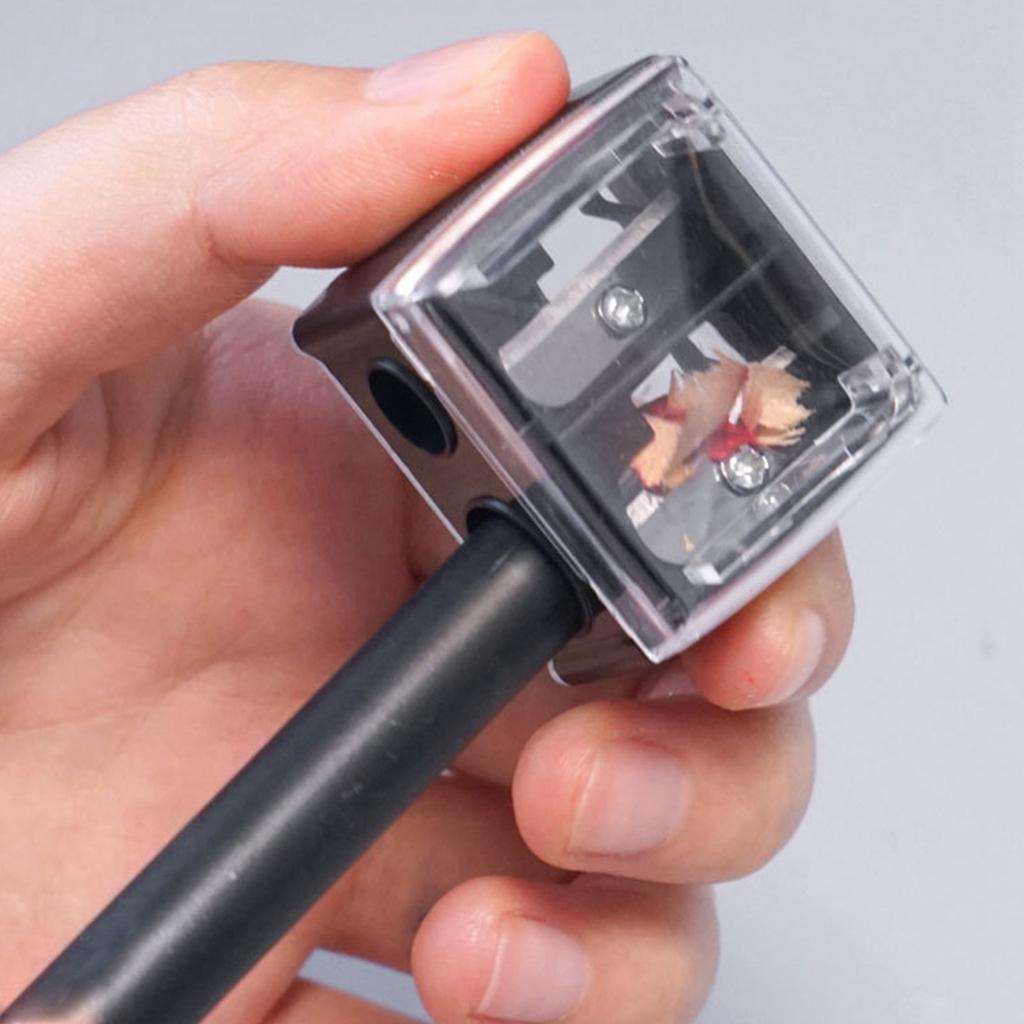 Double-ended Makeup Pencil Sharpener, Suitable, Eyebrow Pencil, Easy To Use Makeup Tool, High Quality With Cover, Suitable For Women