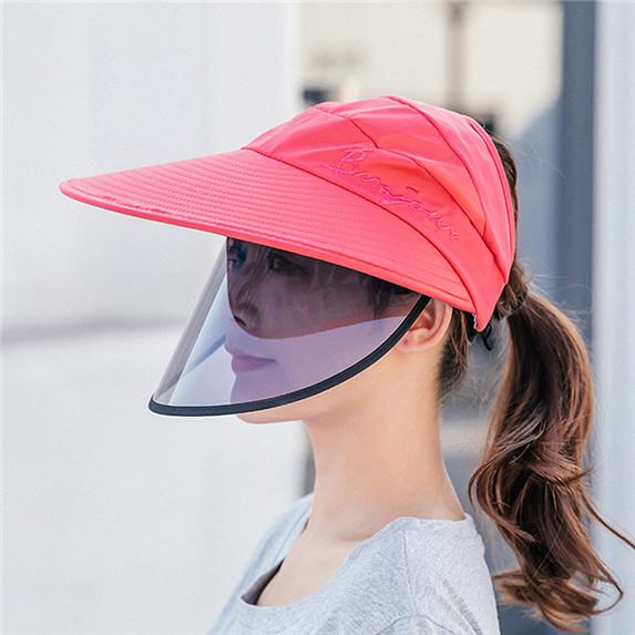 Women Adult Riding Mask Big Edge Sun Hat