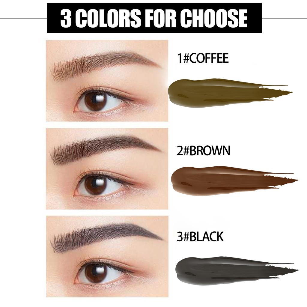 Brow Lash Tint Set, Sweat-Proof Color-Fast Non-Smudge 2-in-1 Eyebrow Eyelash Tinting Set