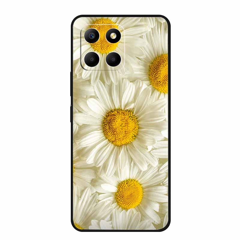 Etui For Honor X6a Zwierzęta TPU Silikon Miękki Tylny Pokrowiec na Telefon dla Huawei Honor X6a HonorX6A 2023 Ochronny Wilk Czarny Fajny Capa