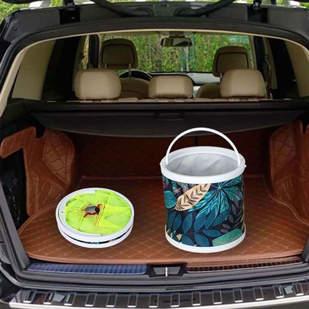 1Pcs Thickened Folding Fishing Bucket Hard Bottom Water Collection New Water Bag