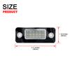 For Audi C72Pcs LED Number License Plate Light For Audi A8 S8 Quattro D3 4E2 4E8 2002-2010 Replace OEM 4E0943021