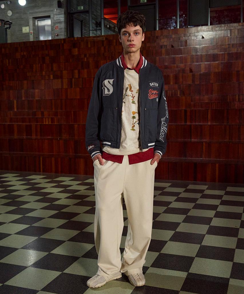 Seteo Panel Track Pants Cream