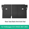 For Volkswagen VW ID4 CROZZ 2021-2023 Car Trunk Mat TPE 3D Rear Seat Backrest Anti Dirty Mat Trunk Carpet Cargo Liner Floor Mats