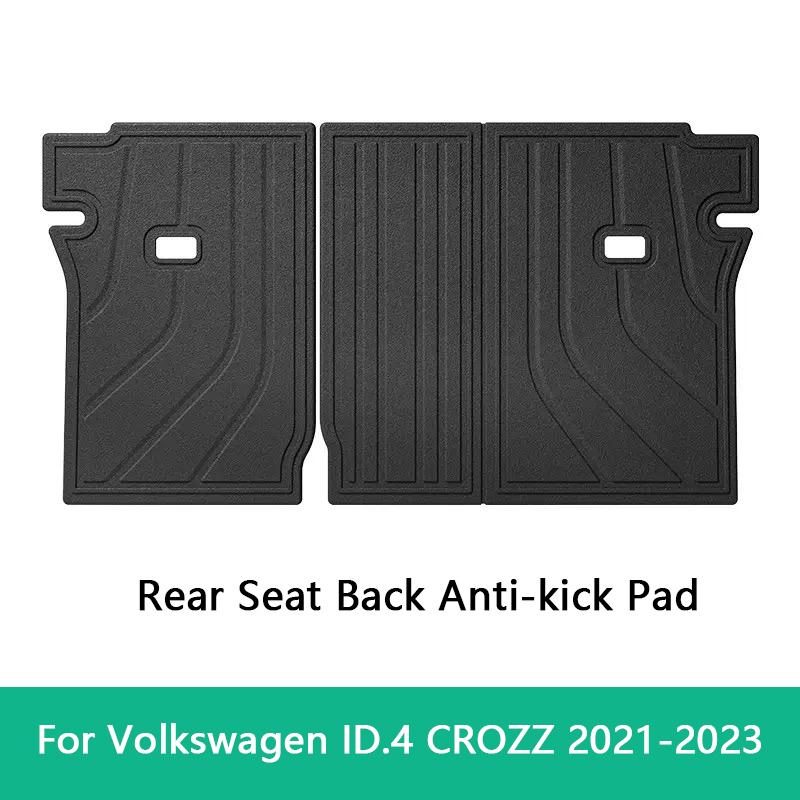 For Volkswagen VW ID4 CROZZ 2021-2023 Car Trunk Mat TPE 3D Rear Seat Backrest Anti Dirty Mat Trunk Carpet Cargo Liner Floor Mats