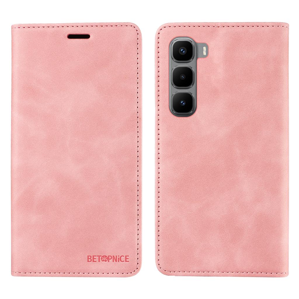 For Infinix Hot 60 Pro+ 4G Case BETOPNICE Magnetic Closure RFID Blocking Wallet Stand Leather Phone Cover
