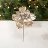 DIY Artificial Xmas Flower High-grade Glitter Flower 23CM Simulation Christmas Flower  Party