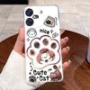 Casing For Tecno Pova Neo 3 Case LH6n Silicone Aesthetic Fashion Cute Cat Back Cover Techno Pova Neo 3 Transparent Phone Case