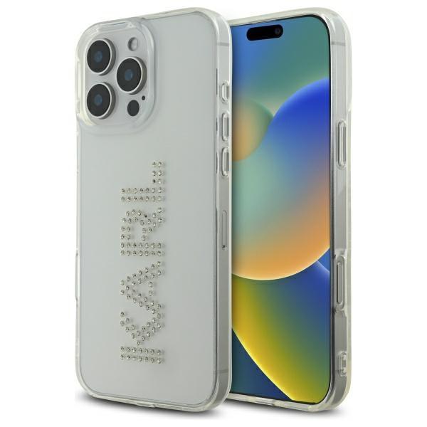 Karl Lagerfeld Klhcp16Xhklstdct Iphone   16 Pro Max 6.9 Przezroczysty/Transparent Hardcase Iml Rhinestones Logo