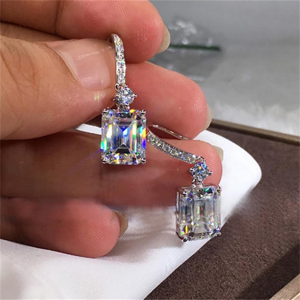 Exquisite Metal  Diamond Crystal Drop Earrings For Women