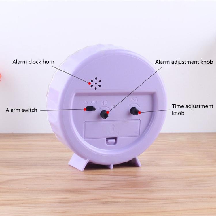 Mute Alarm Clock Battery Operated Student Desk Clock for Bedroom Home Decors