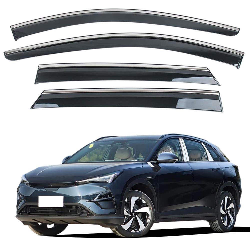 Bright Trim Window Rain Shields for ARCFOX Alpha T5 Model, Thickened Side Deflectors