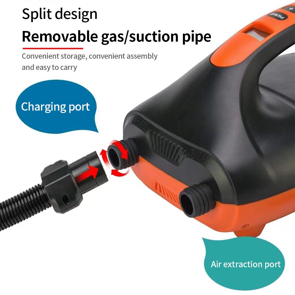 12V SUP Board Pump Max 20 PSI Inflatable Pump Electric Air Pump Dual Stage for Stand Up Paddle Board Air PVC Boat Mattress