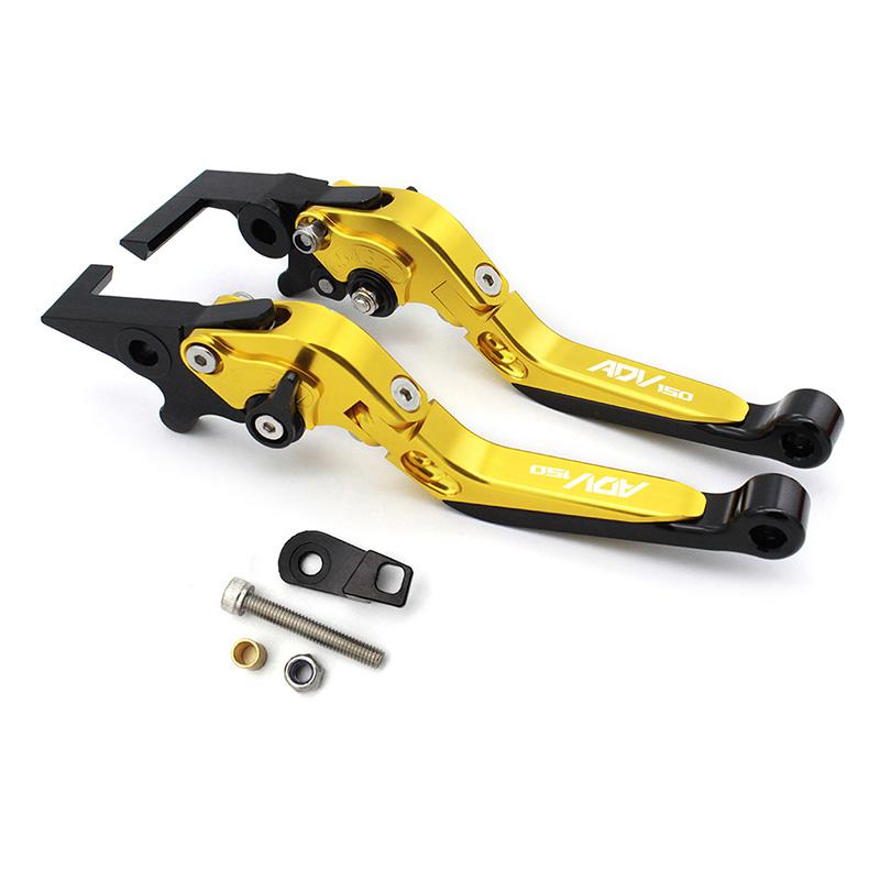 

For Honda ADV150 Crossover Scooter Foldable Brake Levers 2019-2020 CNC Adjustable Parking Clutch Black/Red Anti-Corrosion золотой