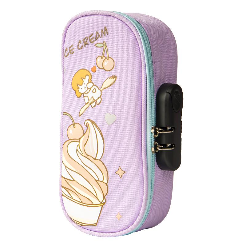 Password-Protected Large Capacity Pencil Case for Students: Multifunctional Stationery Box for Boys and Girls In Junior and High School.