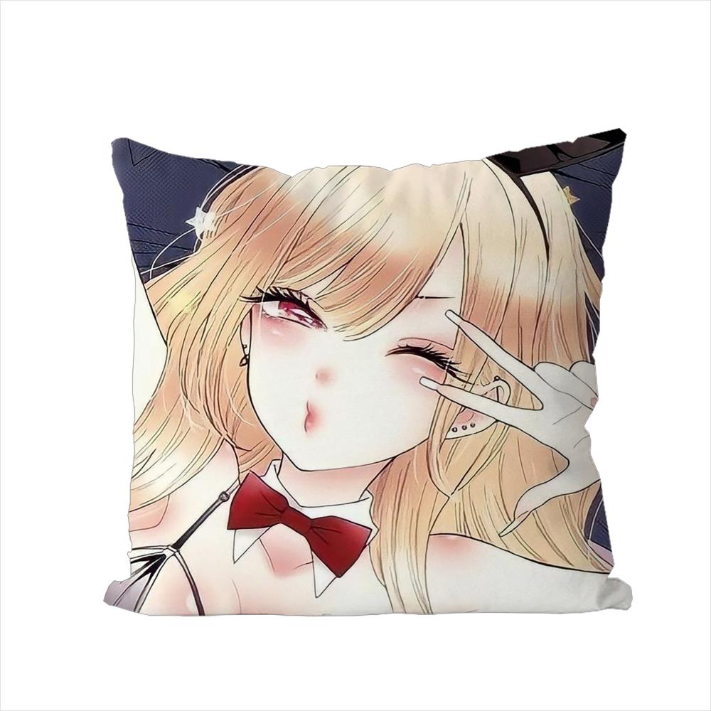 

Kitagawa Marin Pillow Case For Car Sofa Decorative Home Doublesided Print Plush Square Throw Pillow Cushion Cover 30x30cm