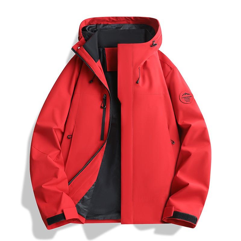 Men Women 3-in-1 Waterproof Windproof Hiking Jacket Outdoor Camping Mountaineering Coat