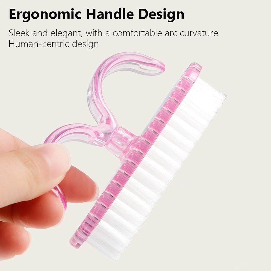 Multi-Functional Acrylic Nail Cleaning Brush, Dust Powder Removal Tool for Manicure and Nail Art