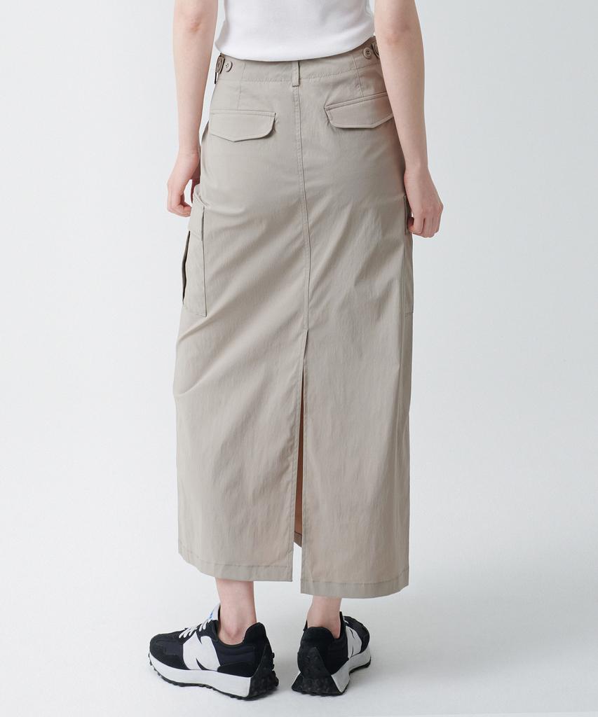 Musinsa Standard Woman Women'S Cargo Maxi Skirt [Light Beige]