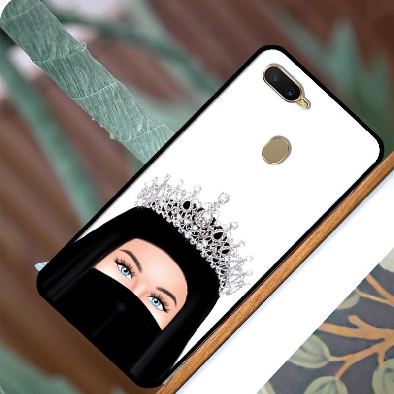 Islamic Muslim Hijabi Girls Case For OPPO A83 A91 A93 A1K A15 A3S A54 A74 A94 A5 A9 A31 A53 A52 A72 A53S Back Cover