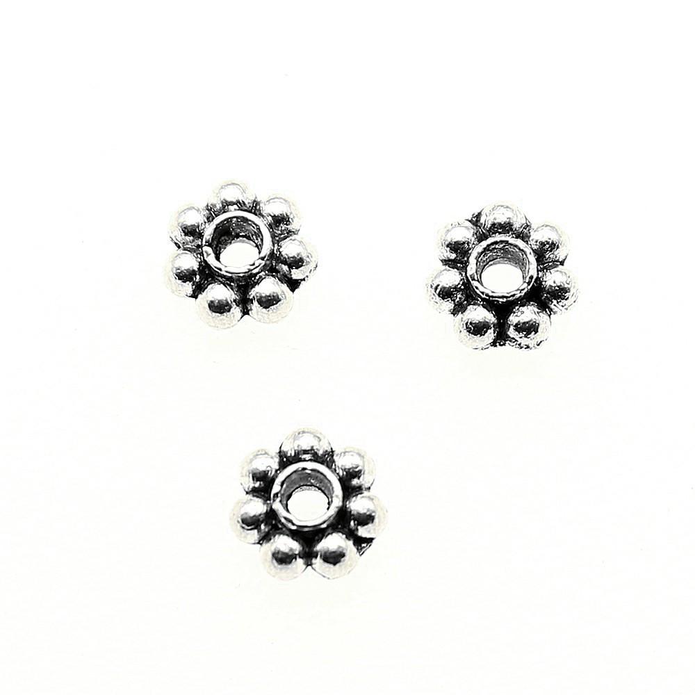 Caps Beaded Edge Spacer Beads Antique Style For DIY Jewelry Projects