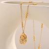 MamacitaSlay 316L Stainless Steel Tulip Flower Necklace 18K Gold Plated Waterproof Minimalist Jewelry For Women Everyday Wear
