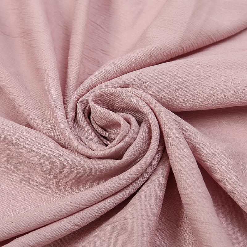 New Crinkled Scarves For Women Muslim Hijabs Long Shawl Pashmina Solid Headscarf Wraps Foulard Islamic Turban Headband 180*90cm