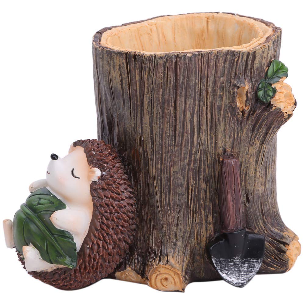 

Rubonarie Hedgehog Nap Pencil Holder, Animal Design, Wooden Pencil Holder, Large Desk Pencil Holder, Hedgehog (Nap)