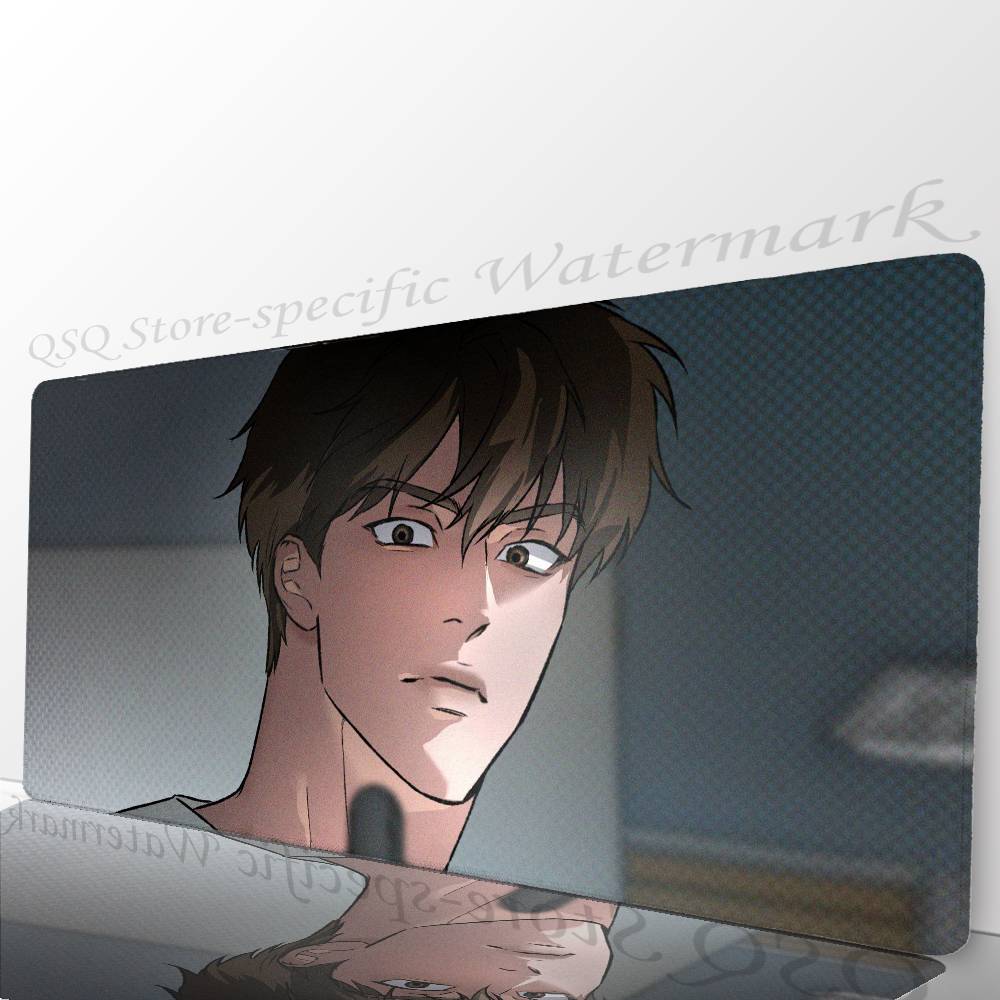 Manga Kwon T-Taekjoo Mousepad Non-slip Suitable For Office Computers Laptops E-sports Game Desk Mats XXL Keyboard
