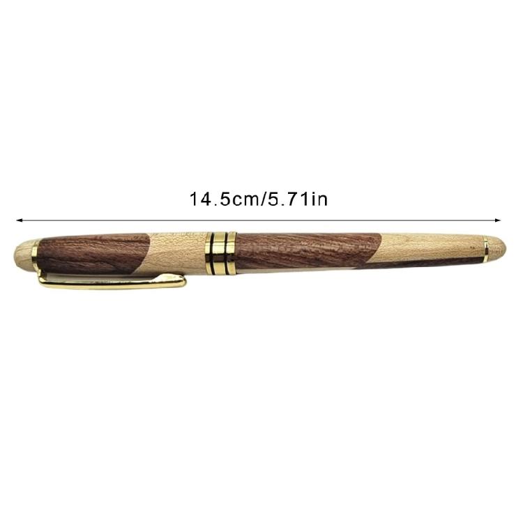 Black Ink Pen Aesthetic Gel Pen 0.5mm Neutral Pen Wood Gel Ink Pen Stationery Pen for Writing