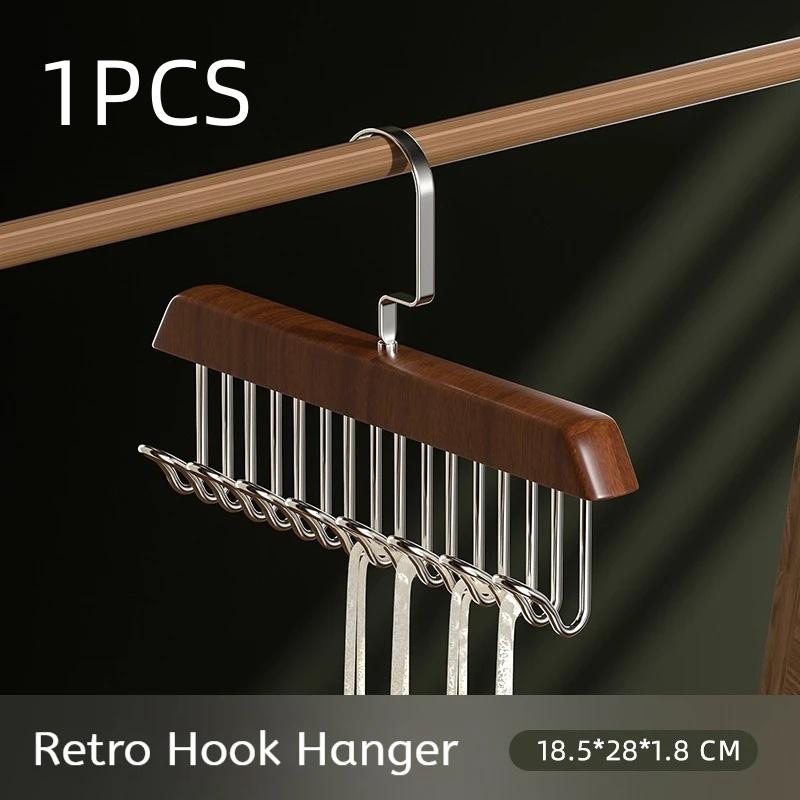 

Women Storage Bra Hanger Sturdy wooden hanger hat, tie, belt, underwear and bag storage hook Home Wardrobe Organization Clothes
