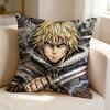 VVinland SSaga Anime TThorfinn  Square DoubleSided printed Pillow Case Bedroom Bedside Pillow Sofa Cushion Cover
