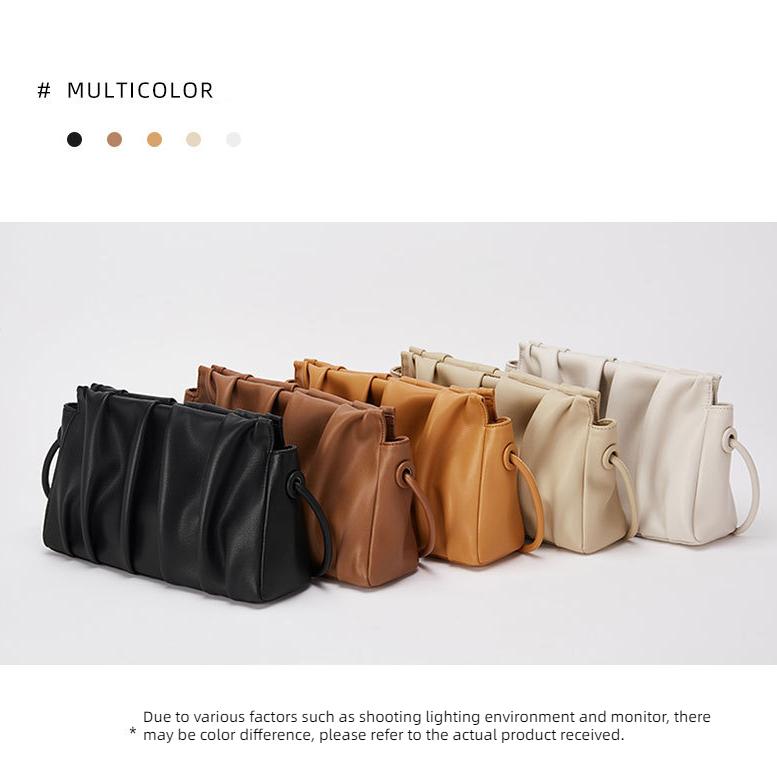 Cloud Bag Genuine Leather Women's Bag Fashion Shoulder Messenger Bag
