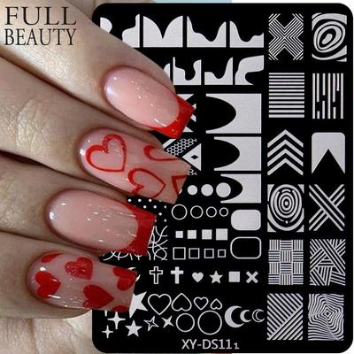 1 ks šablona pro ražení módních návrhů Nail Art Image Plate