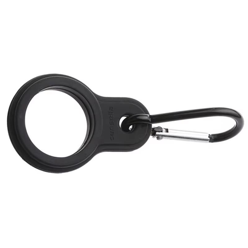 1/2/3pcs High Quality Aluminum Sports Kettle Buckle Outdoor Carabiner Water Bottle Holder Rubber Buckles Camping Hiking Tool 4
