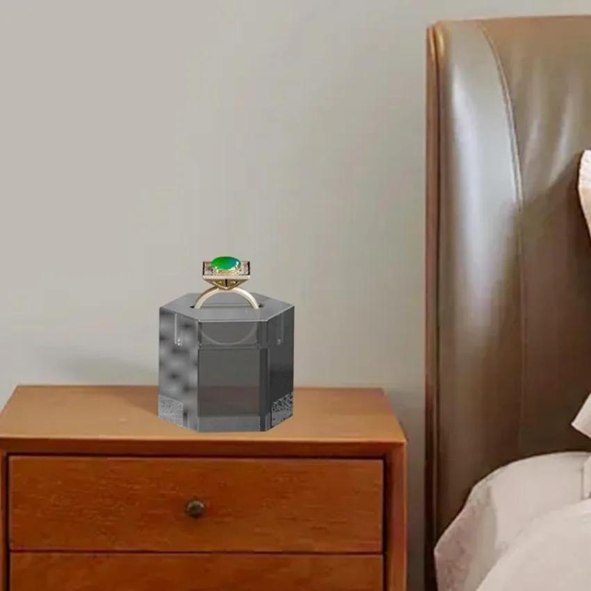 DIY Crystal Epoxy Mold Ring Holder Storage Holder Silicone Mold Moldes De Silicona Para Cemento