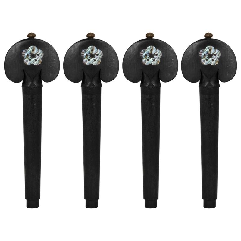 

4Pcs Universals Cello Replacement Tuning Pegs Ebony Wood Cello Pegs Cello Parts Accessories Fittings Smooth Operate 1