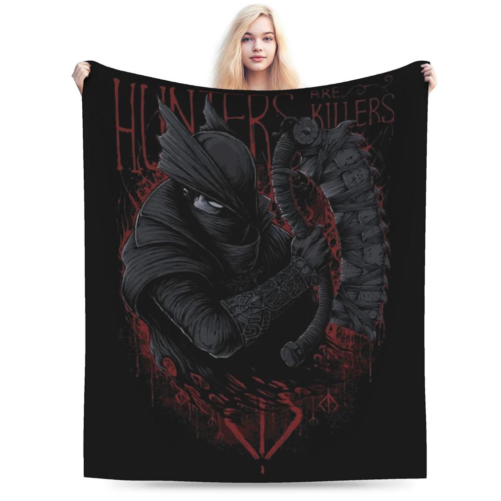 Bloodborne Video Game Blankets Velvet Summer  Breathable Warm Throw Blanket for Sofa Car Bedding Throws